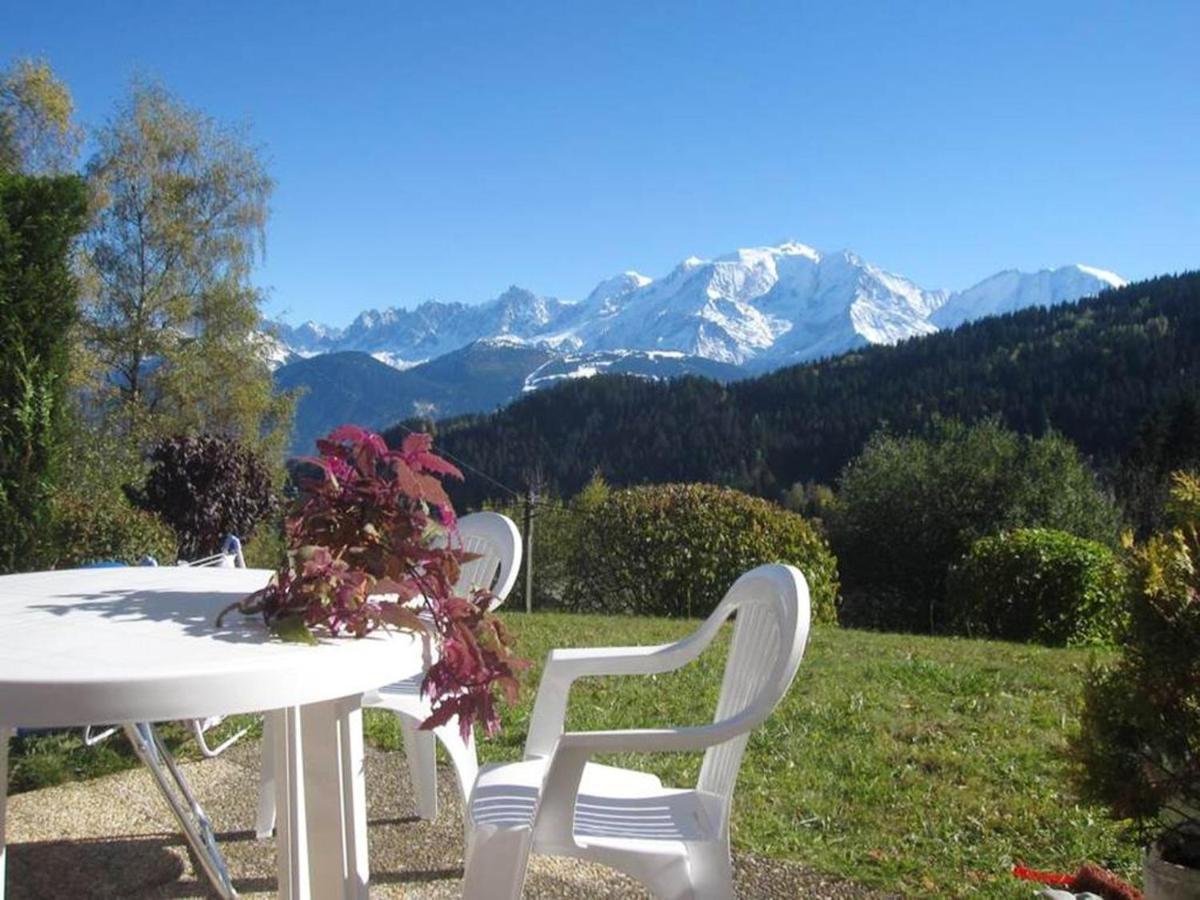 Studio Accueillant A Cordon Vue Mont Blanc 22 M² Parking Inclus ภายนอก รูปภาพ